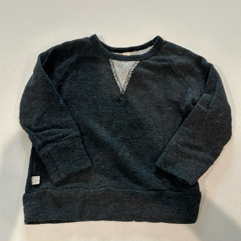 Childhoods Clothing lightweight grey sweatshirt. Crew neck. 2t
